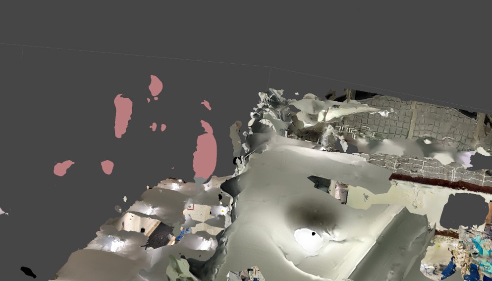 Removing artifacts in the model to clean it